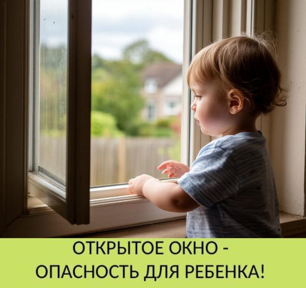 Открытое окно – опасность для ребенка Открытое окно – опасность для ребенка