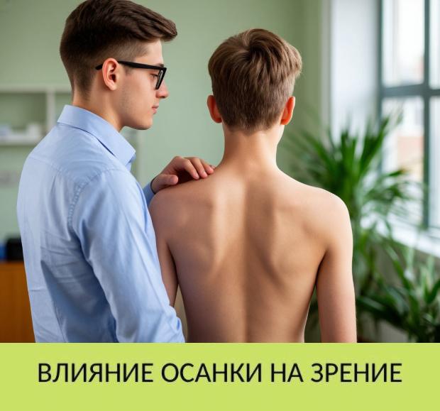 Влияние осанки на зрение Влияние осанки на зрение