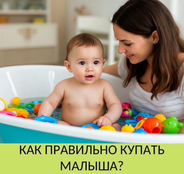 Как правильно купать малыша?