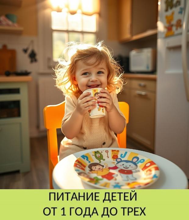 Питание ребенка от 1 года до 3 лет жизни