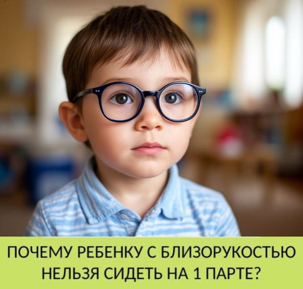 Почему ребёнку с близорукостью нельзя сидеть за 1 партой? Почему ребёнку с близорукостью нельзя сидеть за 1 партой?