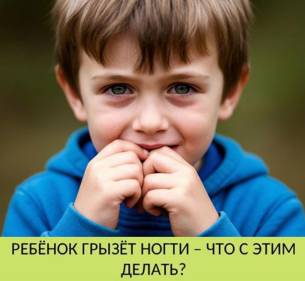 Ребёнок грызёт ногти. Как с этим бороться?